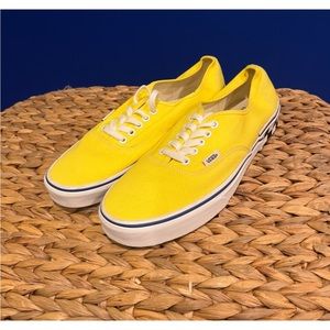 VANS Authentic 'Check Block - Blazing Yellow' Men Size 9